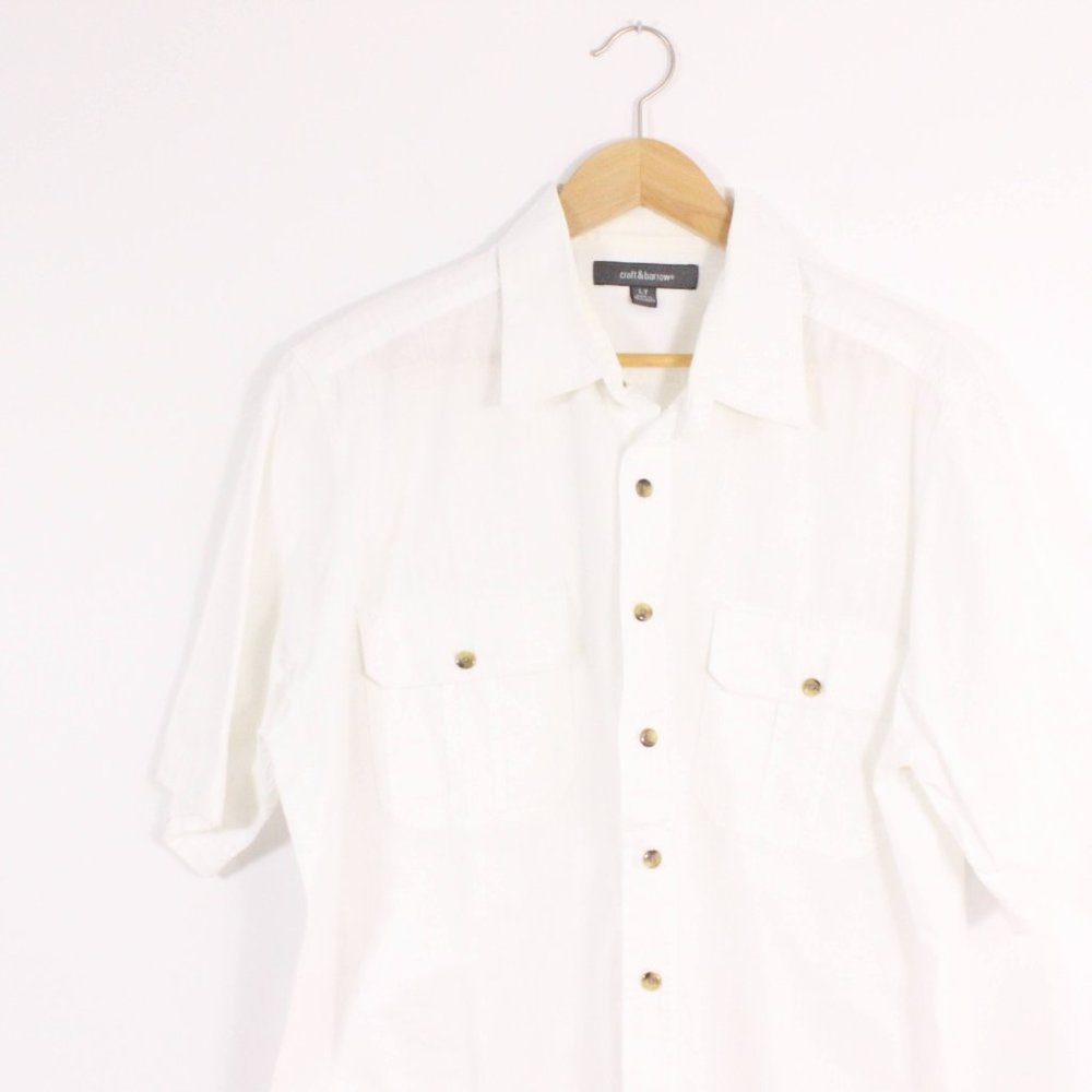 Croft & Barrow Mens White Button Shirt